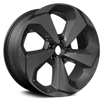 Replace® - 5 Turbine-Spoke Machined and Gray 19x8.5 Alloy Factory Wheel - Remanufactured
