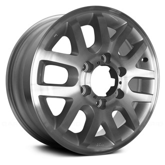 Replace® - 6 V-Spoke Bright Silver Acrylic Textured 16x7 Alloy Factory Wheel - Remanufactured