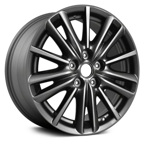 Replace® - 17 x 7 5 W-Spoke Machined and Medium Charcoal Metallic Alloy Factory Wheel (Remanufactured)