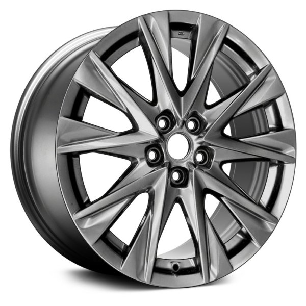Replace® - 19 x 7 10-Spoke Medium Smoked Hyper Silver Alloy Factory Wheel (Remanufactured)