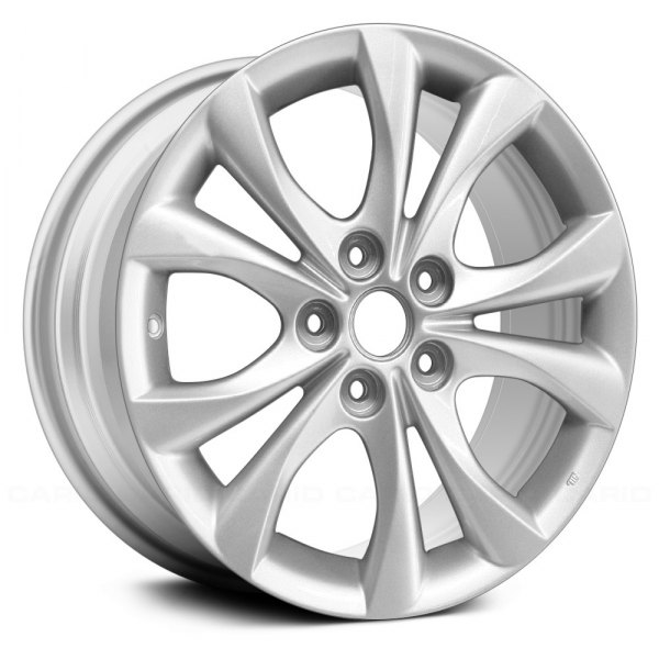 Replace® - 17 x 7 5 V-Spoke Silver Alloy Factory Wheel (Replica)
