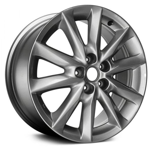 Replace® - 18 x 7 10-Spoke Dark Smoked Hypersilver Alloy Factory Wheel (Remanufactured)