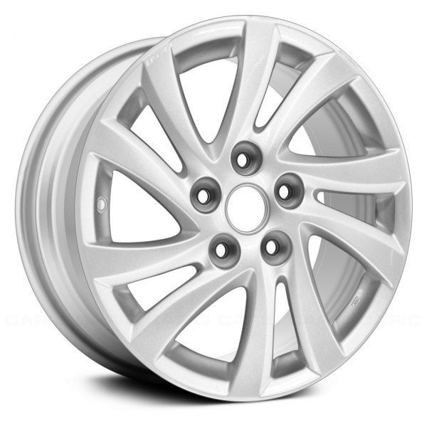 Replace® - 16 x 6.5 10 Spiral-Spoke Sparkle Silver Full Face Alloy Factory Wheel (Remanufactured)