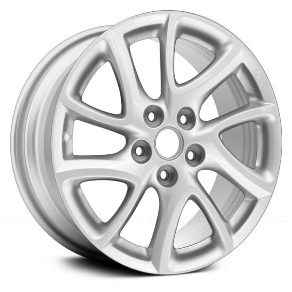 Replace® - 17 x 6.5 10 Spiral-Spoke Silver Metallic Full Face Alloy Factory Wheel (Remanufactured)