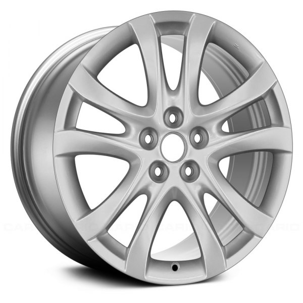 Replace® - 19 x 7.5 5 V-Spoke Medium Smoked Hyper Silver Alloy Factory Wheel (Remanufactured)