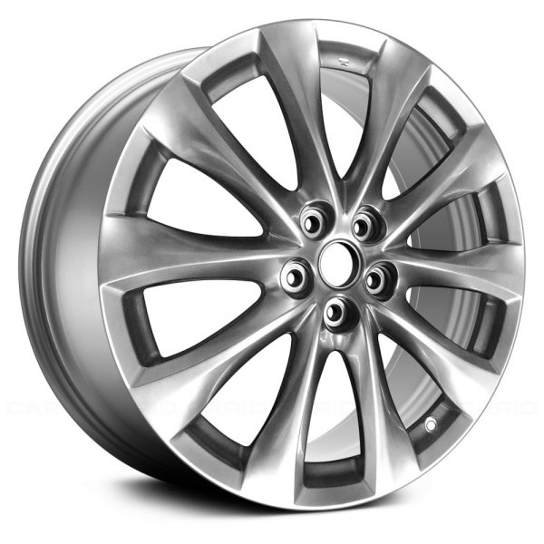 Replace® - 20 x 7.5 5 V-Spoke Light Smoked Hyper Silver Alloy Factory Wheel (Remanufactured)