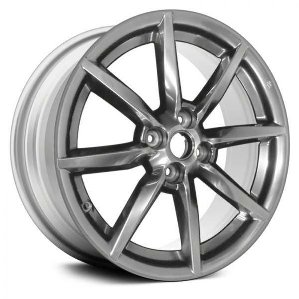 Replace® - 16 x 6.5 4 V-Spoke Sparkle Silver Metallic Alloy Factory Wheel (Remanufactured)