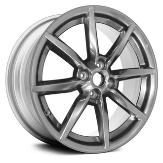 Replace® - 4 V-Spoke Sparkle Silver Metallic 16x6.5 Alloy Factory Wheel - Remanufactured
