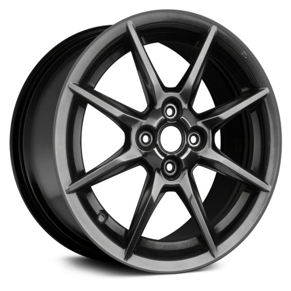 Replace® - 17 x 7 4 V-Spoke Black Alloy Factory Wheel (Remanufactured)