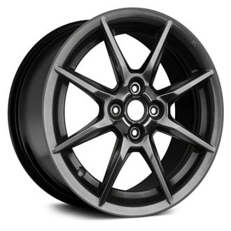 Replace® - 4 V-Spoke Black 17x7 Alloy Factory Wheel - Remanufactured