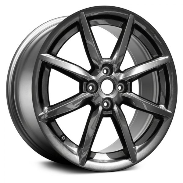 Replace® - 17 x 7 4 V-Spoke Dark Smoked Hyper Silver Alloy Factory Wheel (Remanufactured)