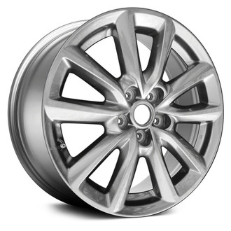 Replace® - 10-Spoke Machined and Medium Charcoal Metallic 18x7 Alloy Factory Wheel - Remanufactured