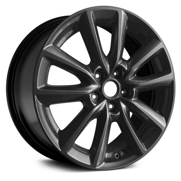 Replace® - 18 x 7 10-Spoke Black Alloy Factory Wheel (Remanufactured)