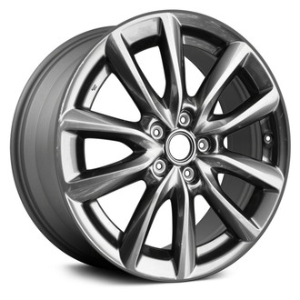 Replace® - 10-Spoke Light Metallic Charcoal 18x7 Alloy Factory Wheel - Remanufactured