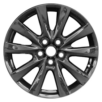Replace® - 10-Spoke Painted Gloss Black 18x7 Alloy Factory Wheel - Remanufactured