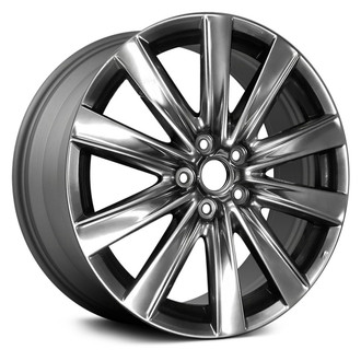 Replace® - 10-Spoke Machined and Medium Charcoal Metallic 19x7.5 Alloy Factory Wheel - Remanufactured