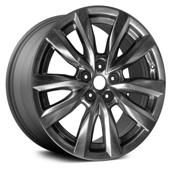 Replace® - 18 x 8 10-Spoke Machined Medium Charcoal Alloy Factory Wheel (Remanufactured)