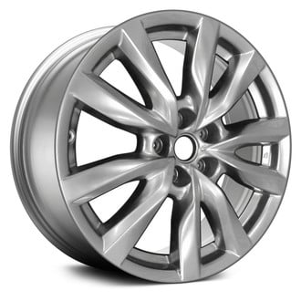 Replace® - 5 V-Spoke Light Smoked Hypersilver 18x8 Alloy Factory Wheel - Remanufactured