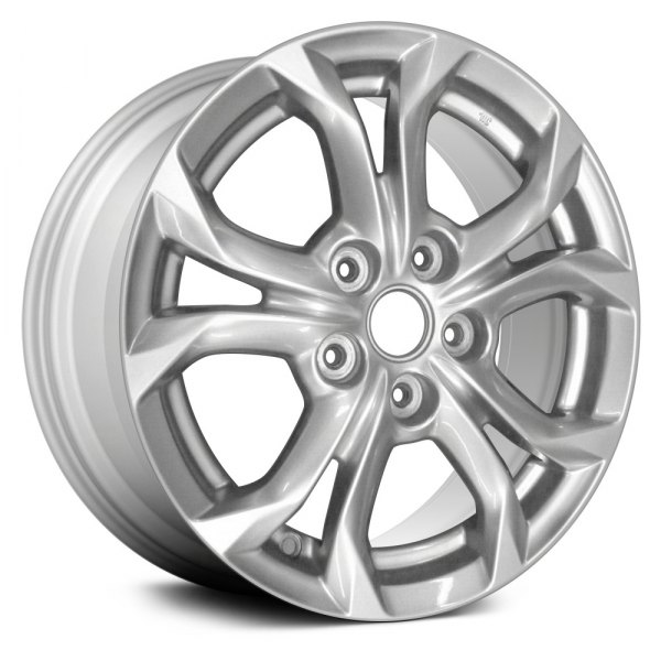 Replace® - 16 x 6.5 Double 5-Spoke Sparkle Silver Alloy Factory Wheel (Remanufactured)