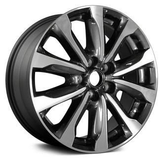 Replace® - 10-Spoke Machined Dark Charcoal Metallic 18x7 Alloy Factory Wheel - Remanufactured