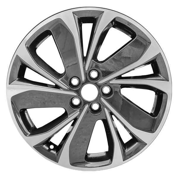 Replace® - 19 x 7 10-Spoke Machined Gloss Black Alloy Factory Wheel (Remanufactured)