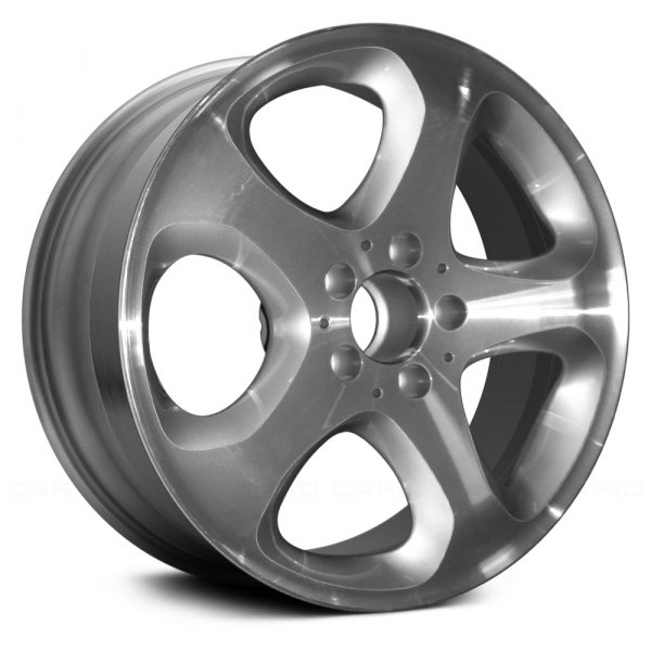 Replace® - 17 x 8.25 5-Spoke Machined and Silver Alloy Factory Wheel (Remanufactured)