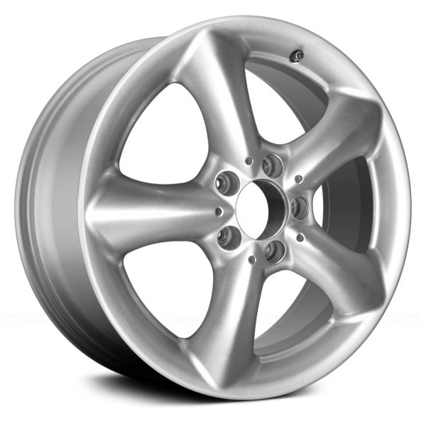 Replace® - 16 x 7 5-Spoke Bright Sparkle Silver Alloy Factory Wheel (Remanufactured)