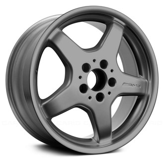 Replace® - 5-Spoke Machined Lip with Silver Face 17x8.5 Alloy Factory Wheel - Remanufactured