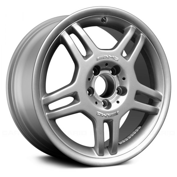 Replace® - 17 x 7.5 Double 5-Spoke Flat Silver Alloy Factory Wheel (Remanufactured)