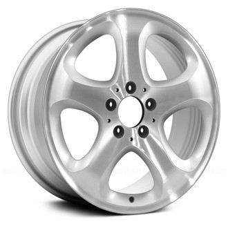 Replace® - 5-Spoke Bright Sparkle Silver Face 17x7.5 Alloy Factory Wheel - Remanufactured