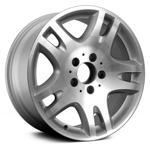 Replace® - 16 x 8 Double 5-Spoke Machined and Silver Alloy Factory Wheel (Remanufactured)