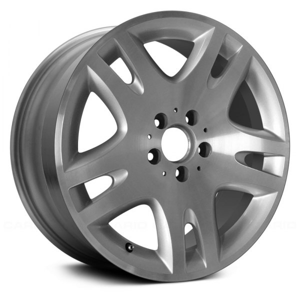 Replace® - 17 x 8 Double 5-Spoke Machined and Silver Alloy Factory Wheel (Remanufactured)