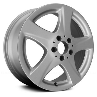 Replace® - 5-Spoke Bright Sparkle Silver Face 17x7.5 Alloy Factory Wheel - Remanufactured