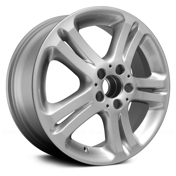 Replace® - 17 x 8 Double 5-Spoke Silver Alloy Factory Wheel (Remanufactured)