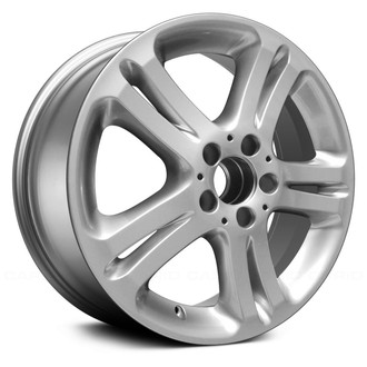 Replace® - Double 5-Spoke Hyper Silver 17x8 Alloy Factory Wheel - Remanufactured