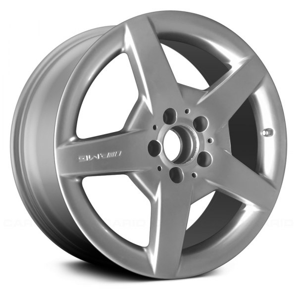 Replace® - 17 x 8.5 5-Spoke Bright Silver Alloy Factory Wheel (Remanufactured)