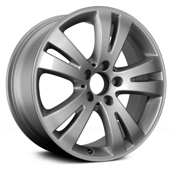 Replace® - 17 x 7.5 Double 5-Spoke Silver Alloy Factory Wheel (Remanufactured)