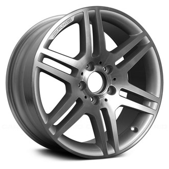 Replace® - 6 Double-Spoke Silver with Machined Accents 17x7.5 Alloy Factory Wheel - Remanufactured