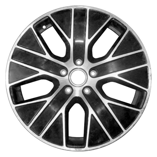 Replace® - 20 x 9 5-Spoke Gloss Black with Machined Face Alloy Factory Wheel (Remanufactured)