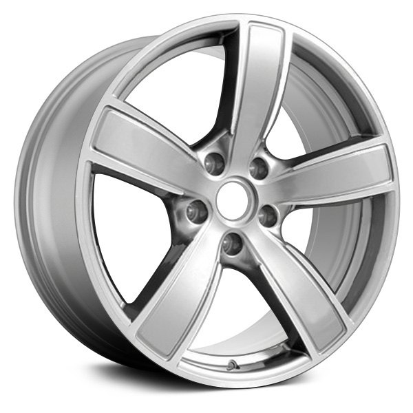 Replace® - 20 x 8.5 5-Spoke Machined and Dark Silver Alloy Factory Wheel (Remanufactured)