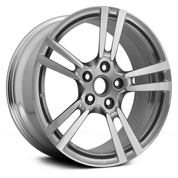 Replace® - 20 x 9.5 Double 5-Spoke Polished and Charcoal Alloy Factory Wheel (Remanufactured)