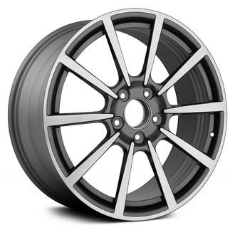 Replace® - 10-Spoke Machined and Medium Charcoal 20x8.5 Alloy Factory Wheel - Remanufactured
