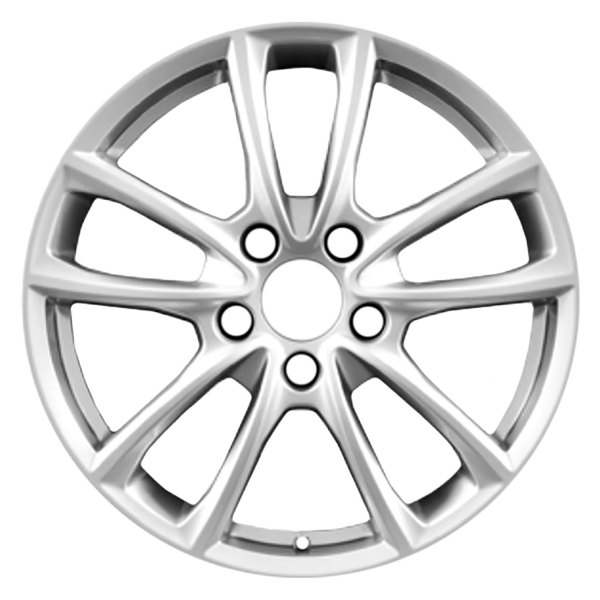 Replace® - 19 x 10.5 Double 5-Spoke Light Silver Metallic Alloy Factory Wheel (Remanufactured)