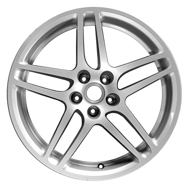Replace® - 18 x 8 Double 5-Spoke Flat Light Silver Alloy Factory Wheel (Remanufactured)