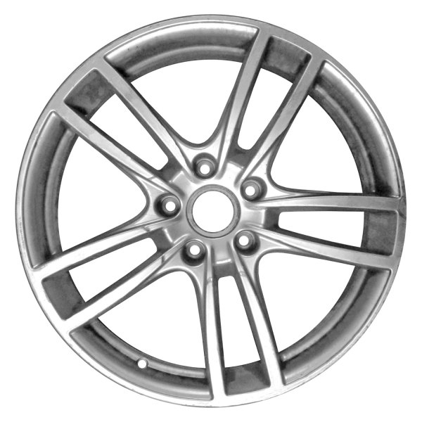 Replace® - 20 x 10.5 Double 5-Spoke Light Silver Metallic Alloy Factory Wheel (Remanufactured)