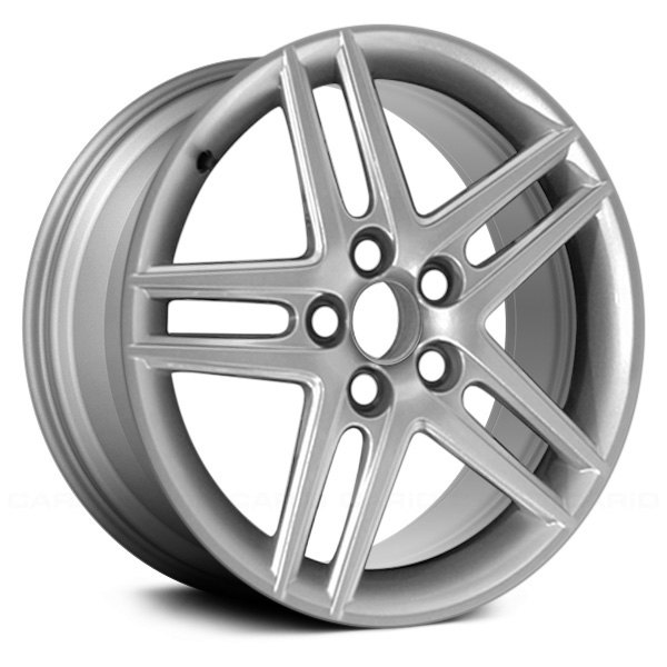 Replace® - 17 x 7.5 Double 5-Spoke Bright Silver Alloy Factory Wheel (Remanufactured)