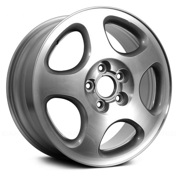 Replace® - 15 x 6 5-Spoke Machined and Silver Alloy Factory Wheel (Remanufactured)