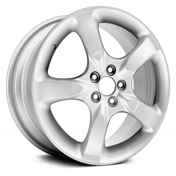 Replace® - 17 x 7 5-Spoke Silver Alloy Factory Wheel (Remanufactured)