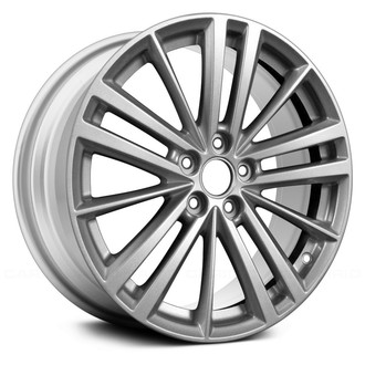 Replace® - 5 W-Spoke Silver 17x7 Alloy Factory Wheel - Remanufactured