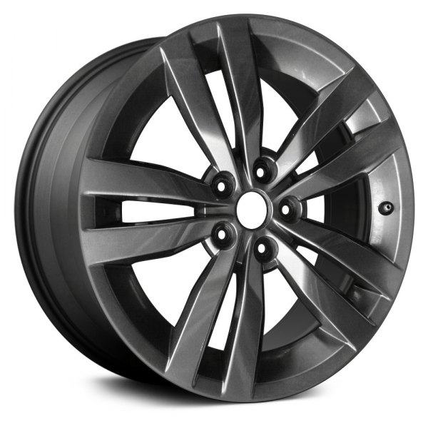 Replace® - 18 x 8.5 Double 5-Spoke Dark Charcoal Alloy Factory Wheel (Factory Take Off)